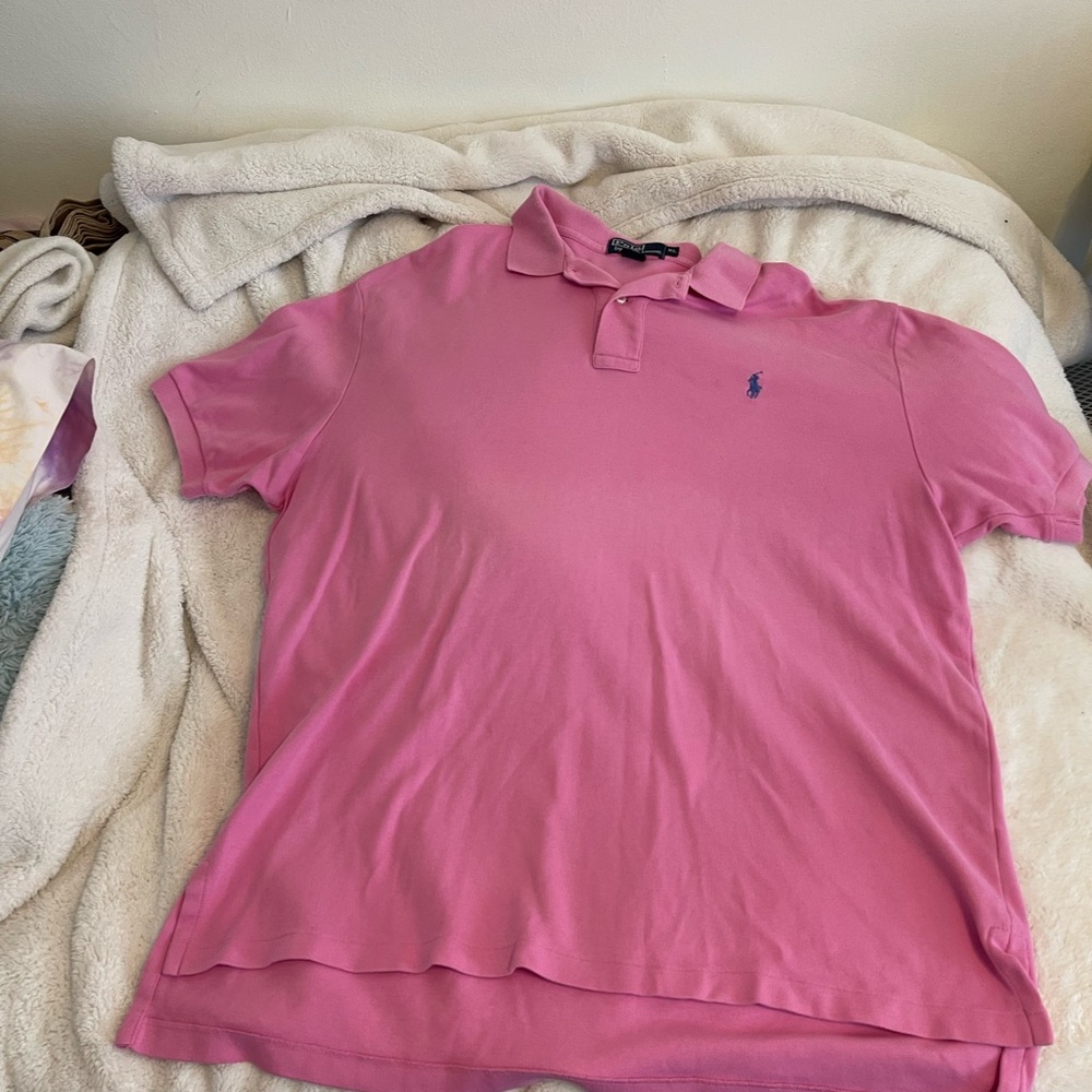 Ralph Lauren Pink Polo Shirt for Men